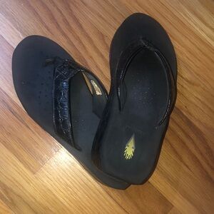 Platform flip flops.